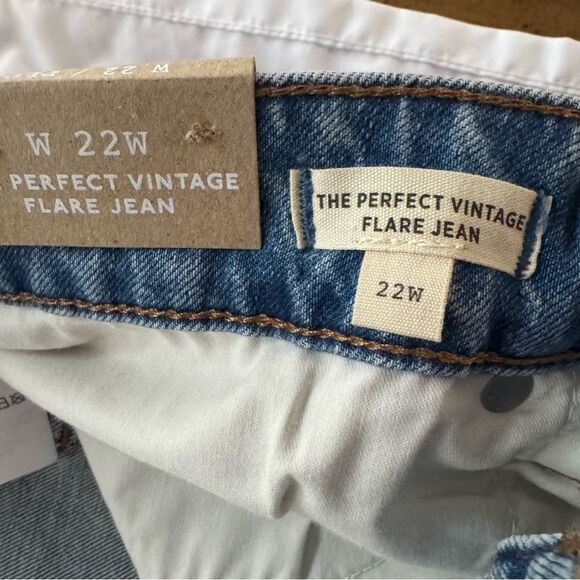 NWT Madewell Perfect Vintage Flare Jean Size 22W Medium Wash Stretch High Rise - Picture 4 of 12